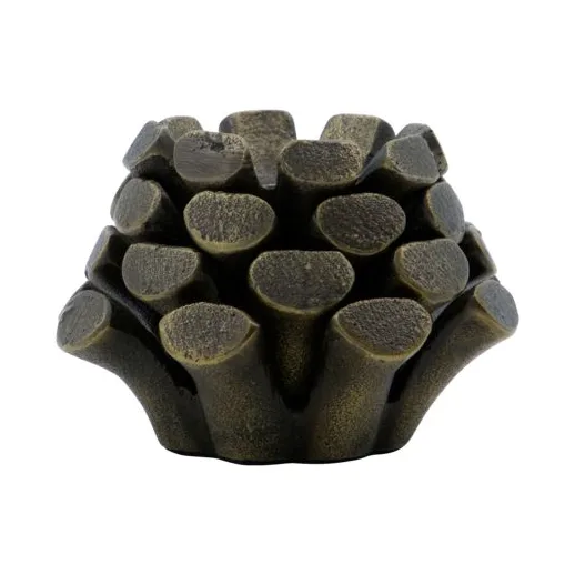 House Doctor Bougeoir Pine Cone Ø9 cm Laiton ancien