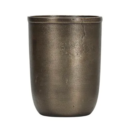 Champtub vinkylare Ø17 cm, Antik mässing