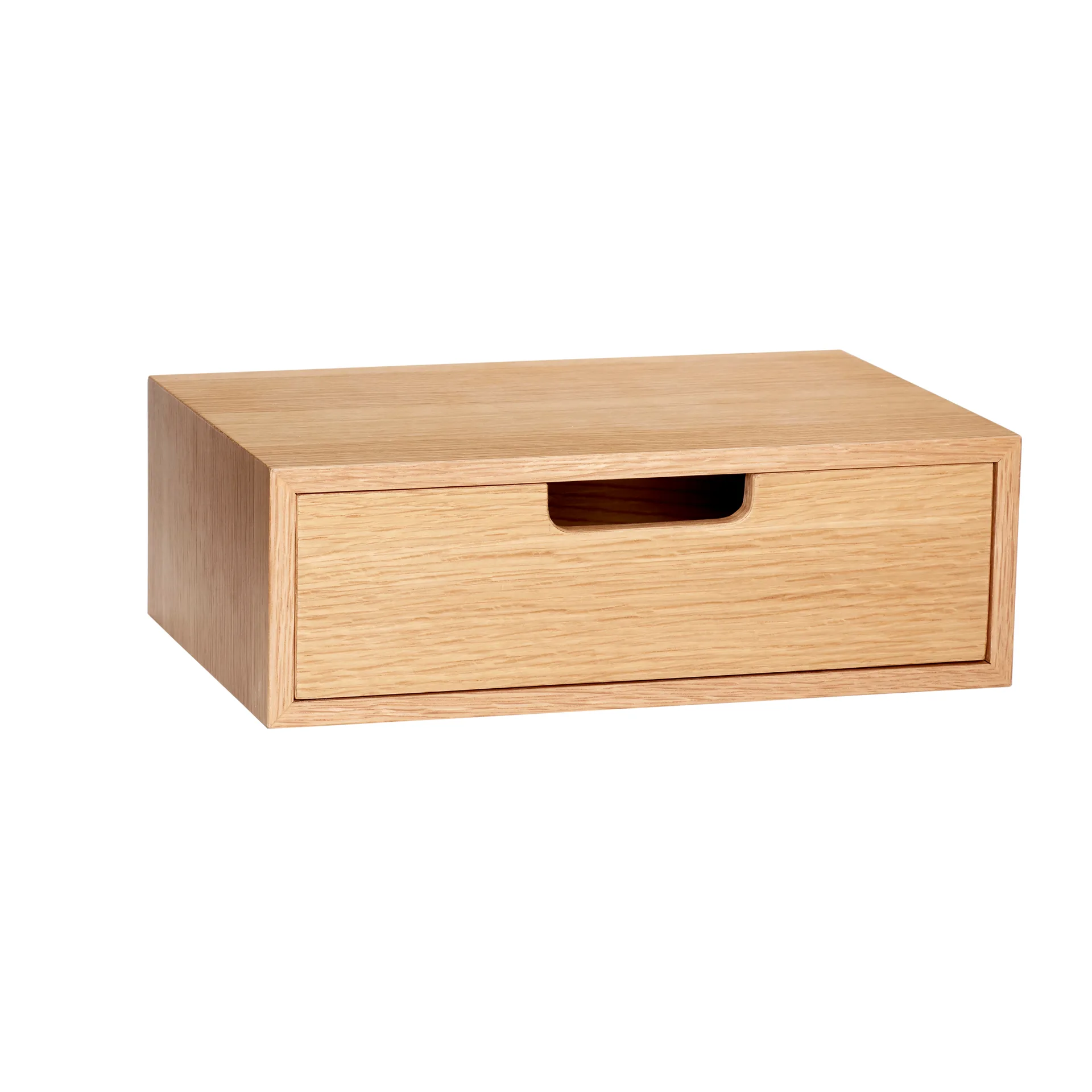 Hübsch Hide opbevaringskasse i egetræsfiner og MDF 30x20x10 cm
