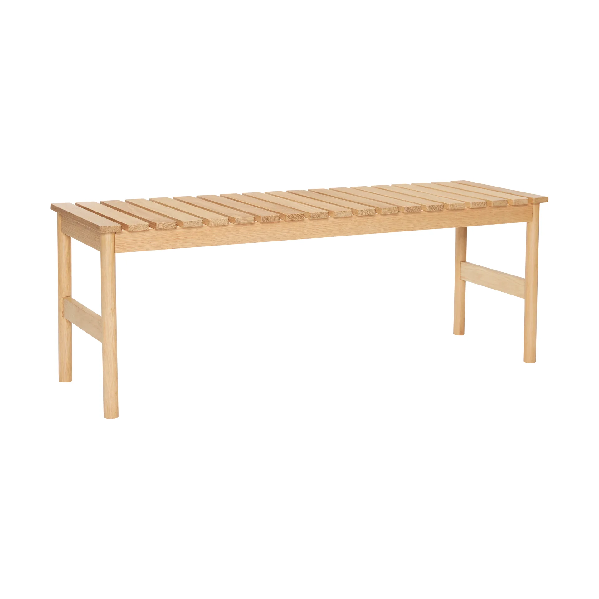 Hübsch Row bænk large Eg