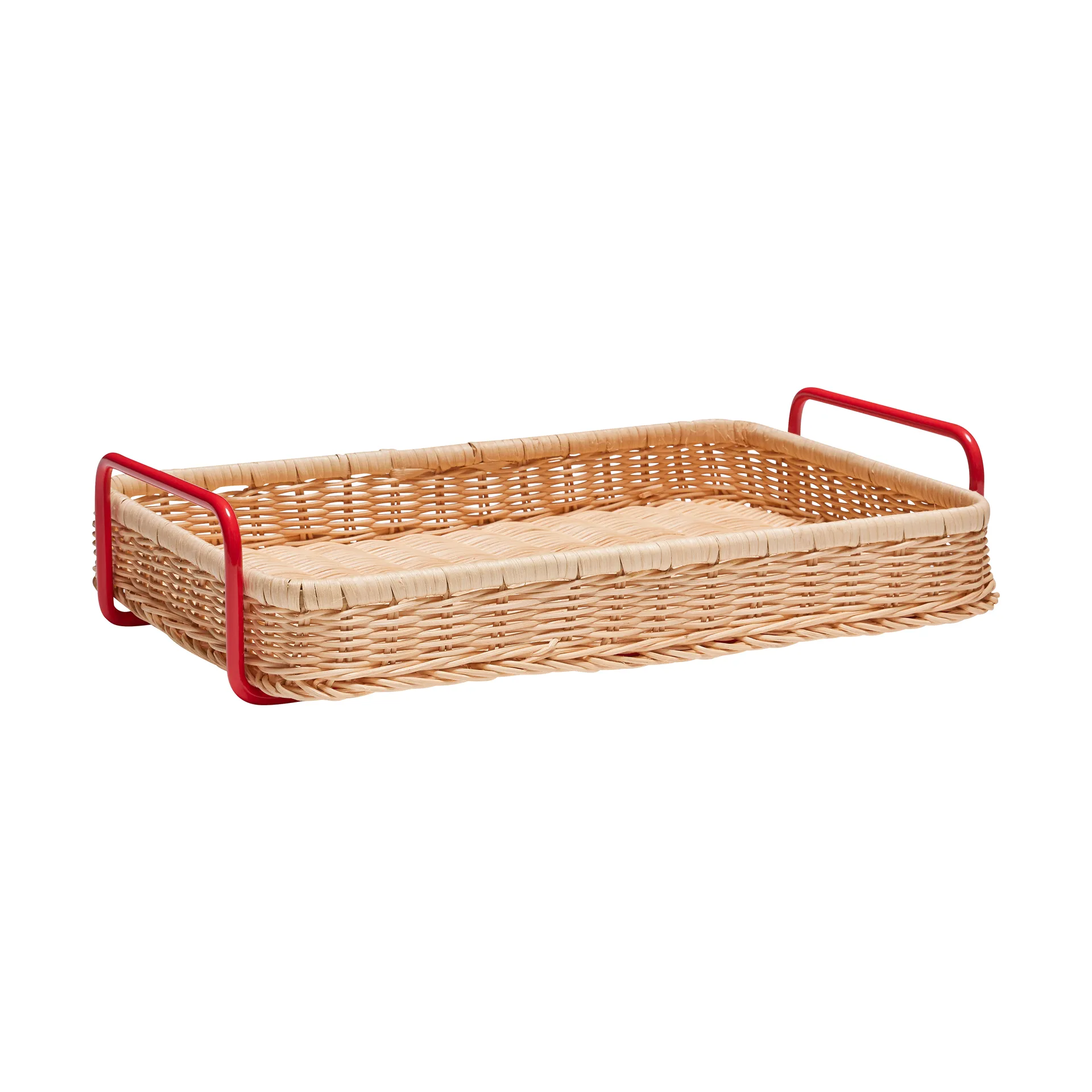 Hübsch Splint serveringsbakke Red-natural