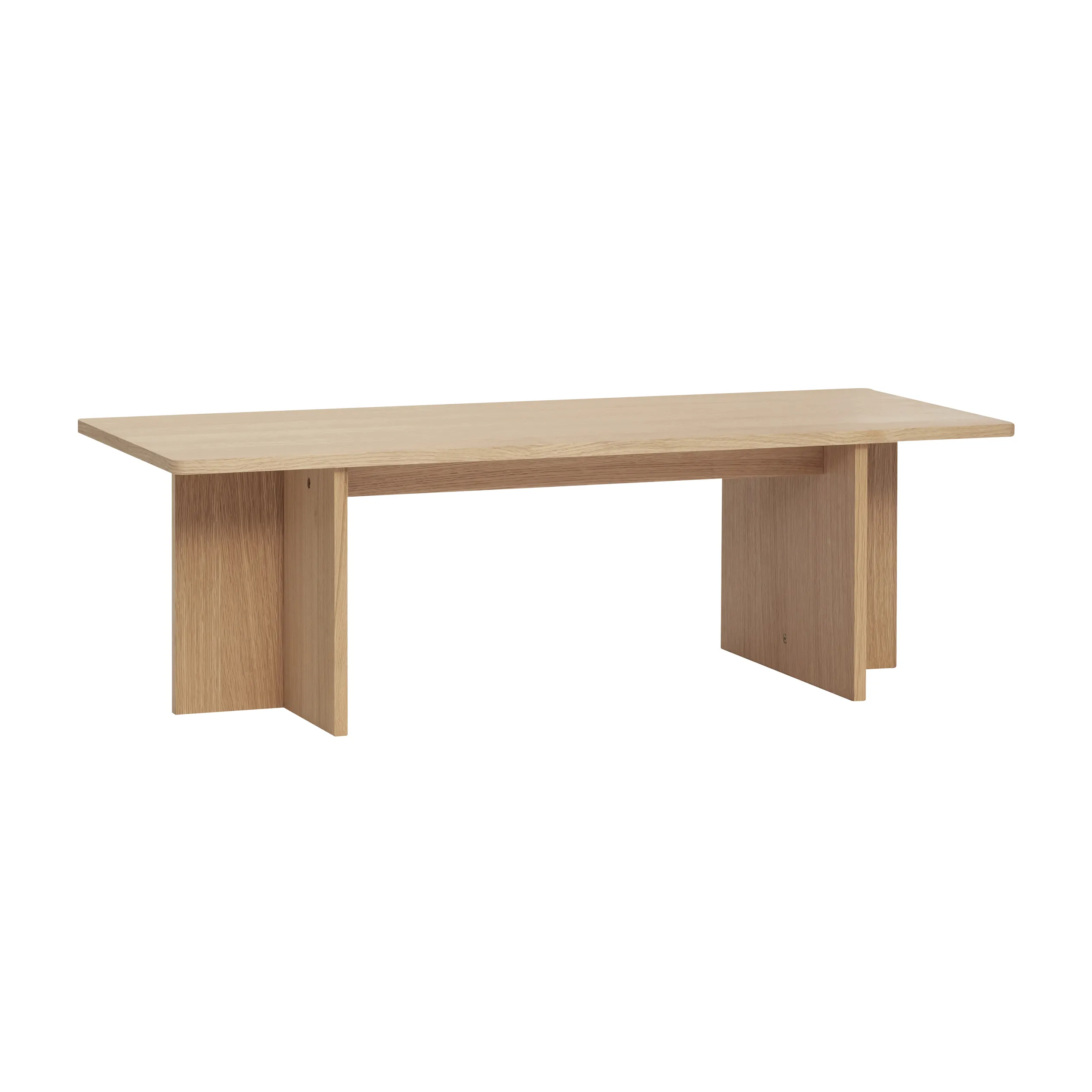 Hübsch Split sofabord eikefinér FSC 120x50x37 cm rektangulær enkel tidløs stue skandinavisk bestillingsvare