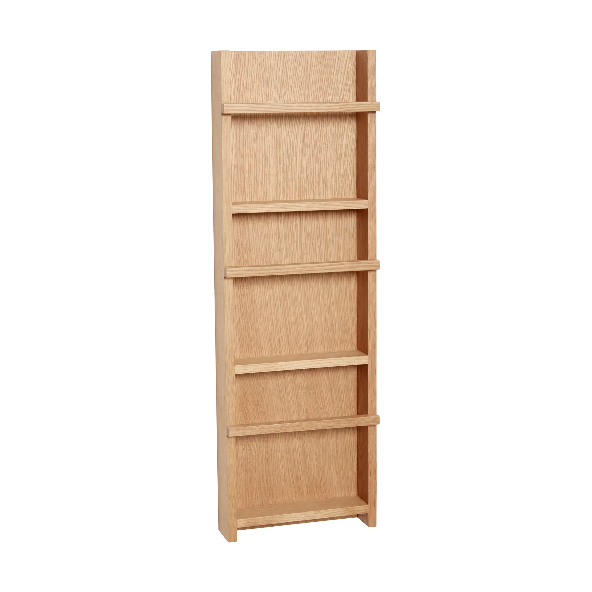 Hübsch Vertigo magasinholder i egetræ 34x11x105 cm