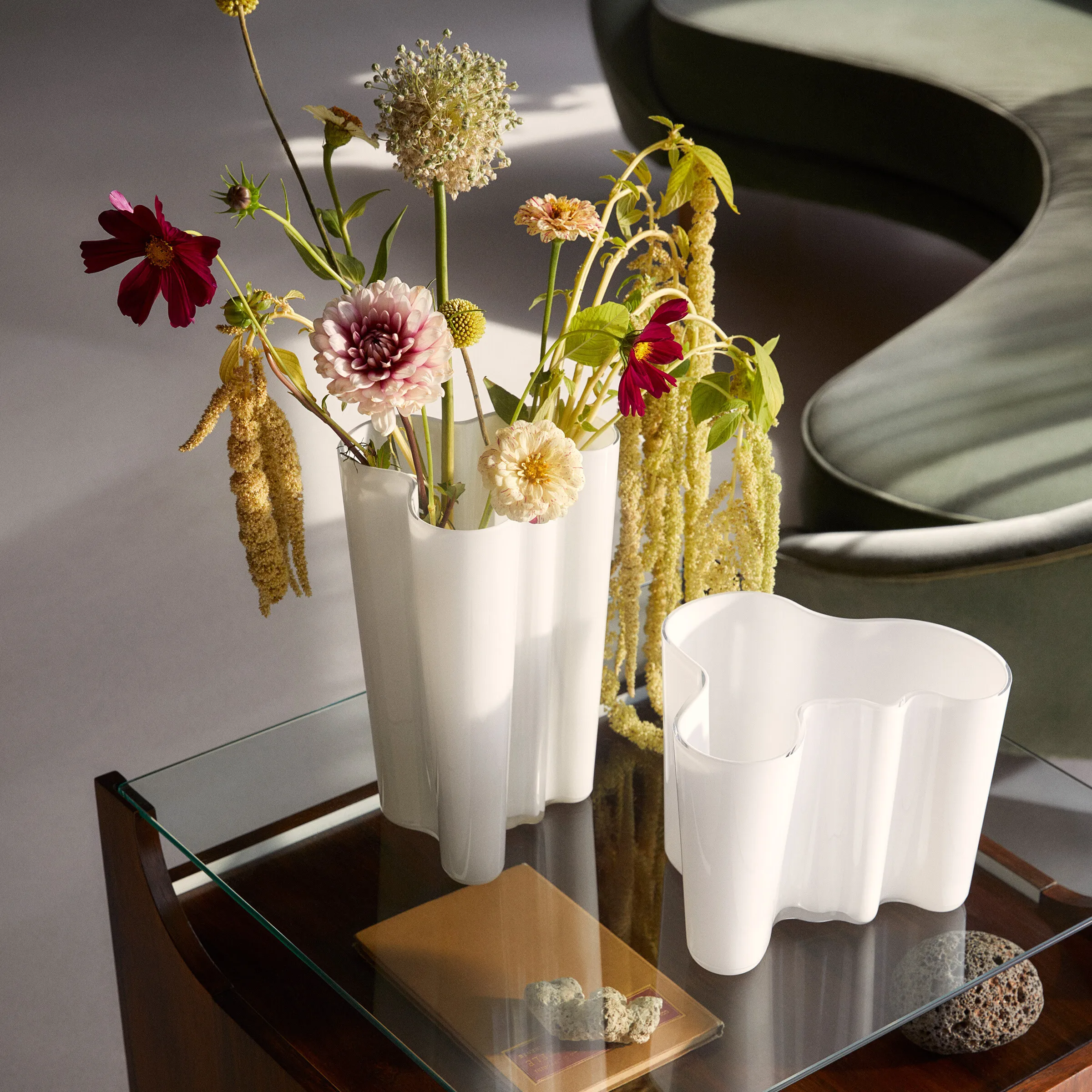 Aalto vase opal white from Iittala - NordicNest.com