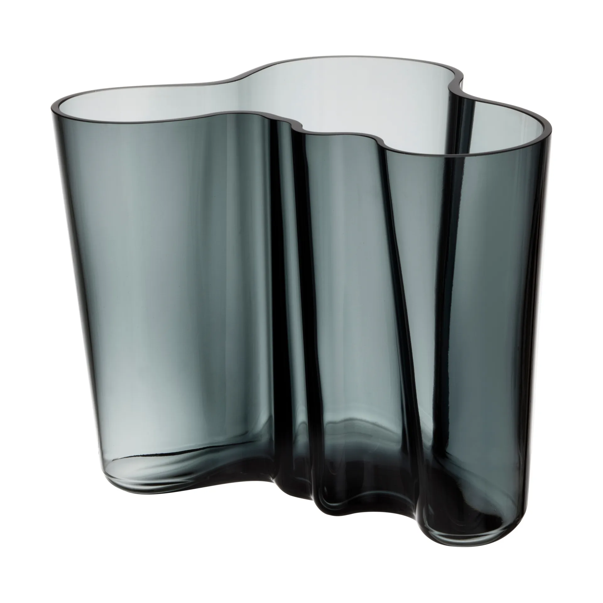 Iittala Alvar Aalto vase mørkegrå 160 mm