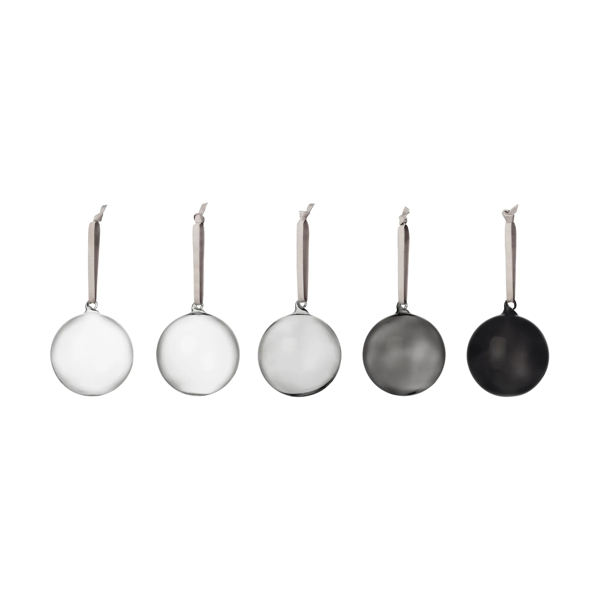 Iittala Boule en verre Iittala Ø8 cm, lot de 5 Gris
