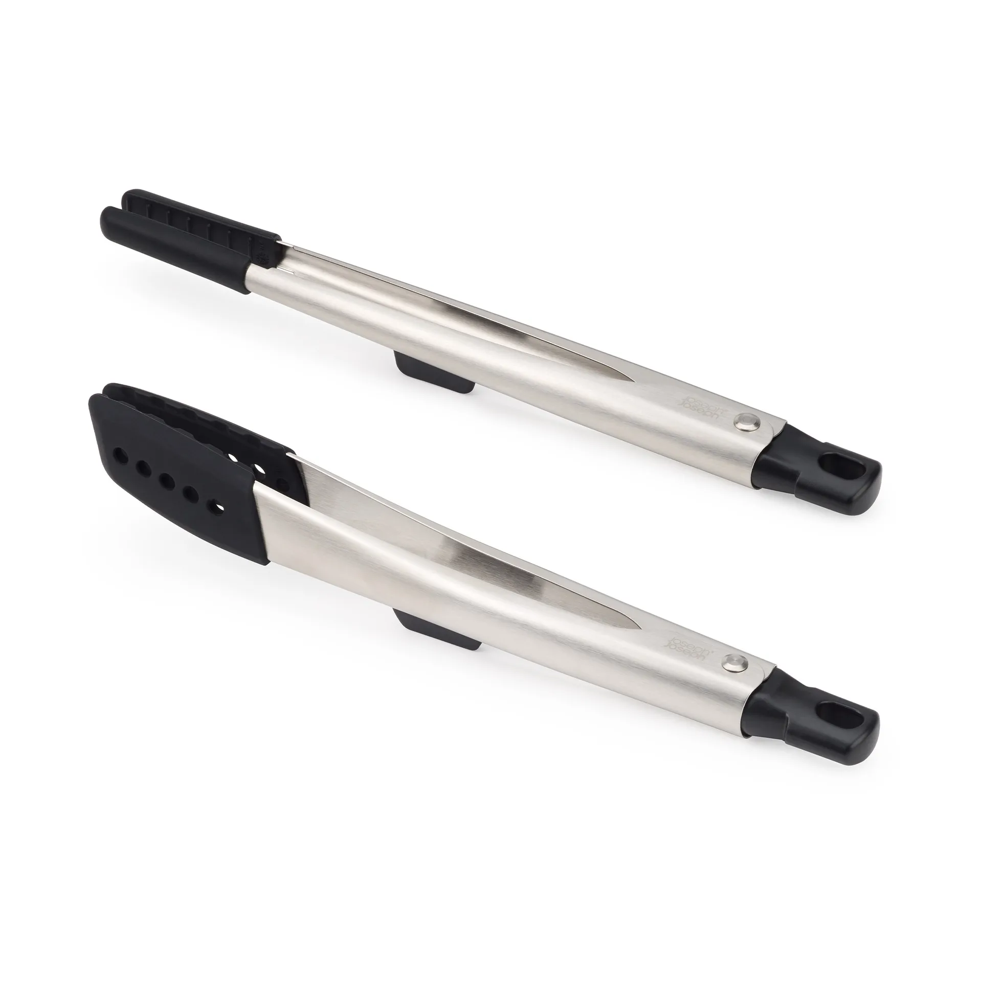 Joseph Joseph Elevate Fusion Tangsæt – 2 stk, 31,2 cm, Silikone, Varmebestandig op til 270°C – Rustfrit Stål