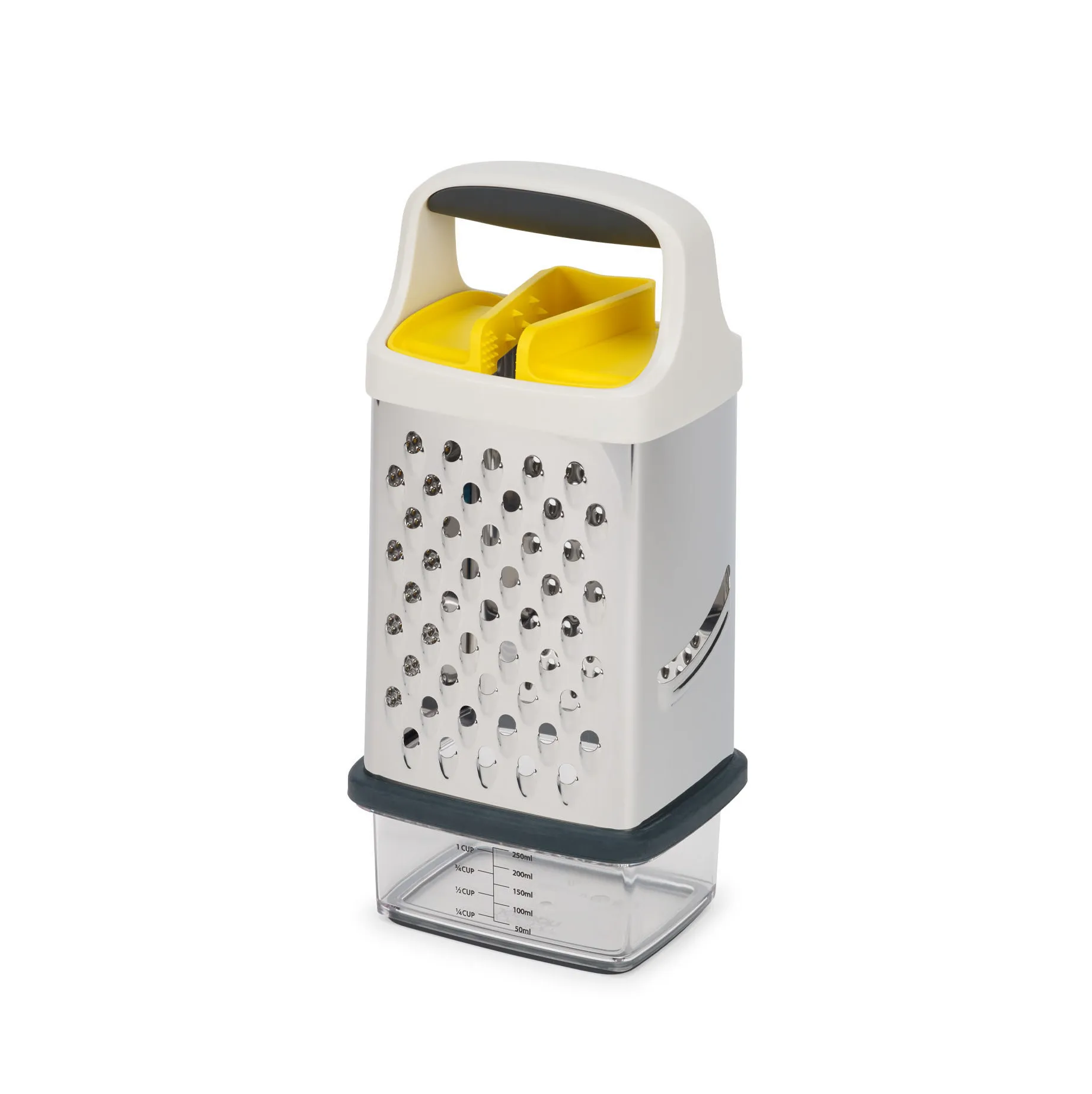 Joseph Joseph Multi-Grip Box Rivejern - Rustfrit Stål/Hvid