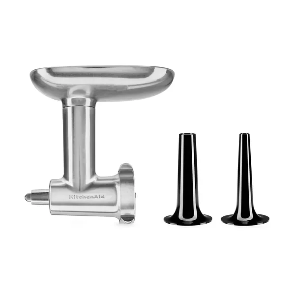 KitchenAid köttkvarn med korvhorn, Stainless steel