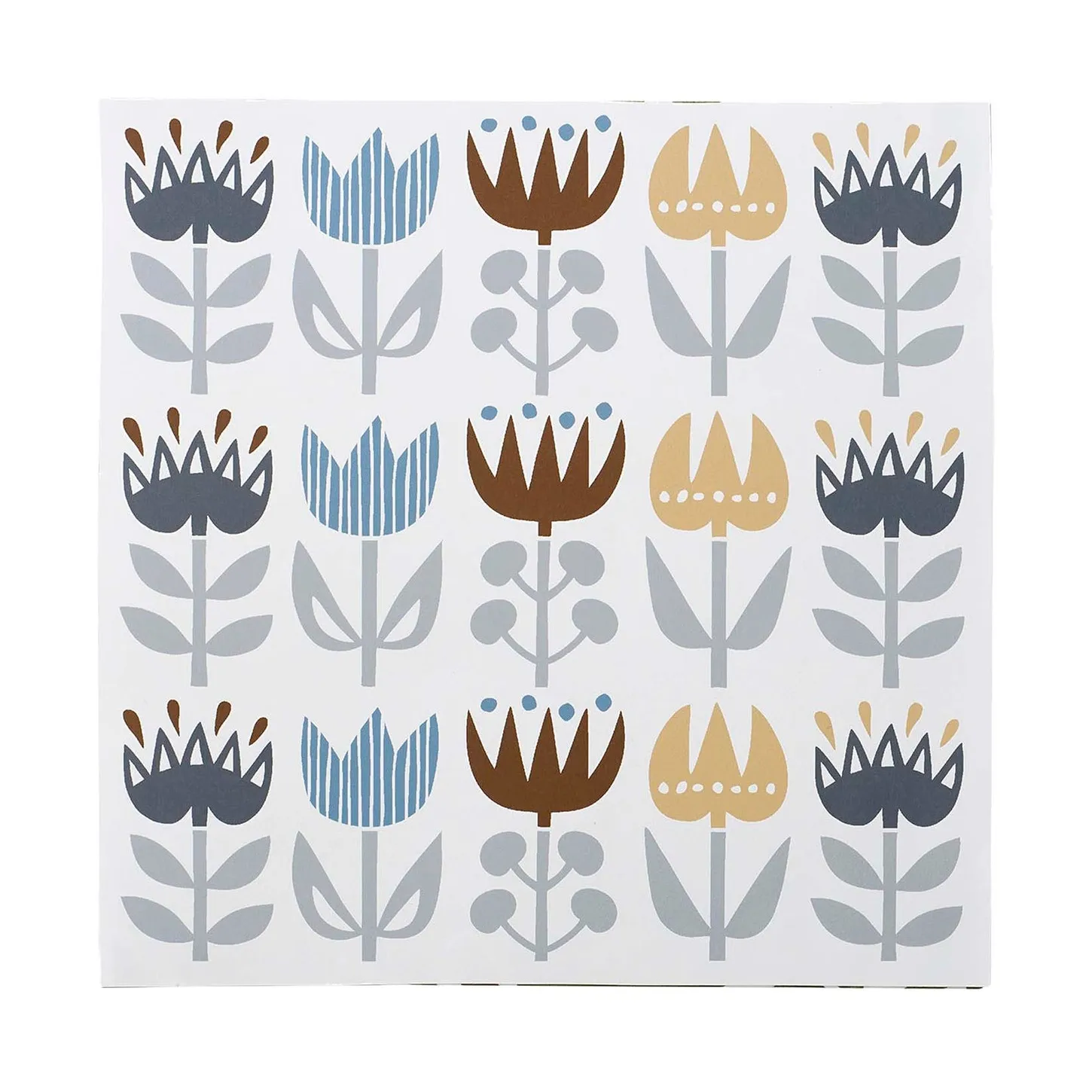 Klippan Yllefabrik Serviette Tulip cm lot de 20 Grey