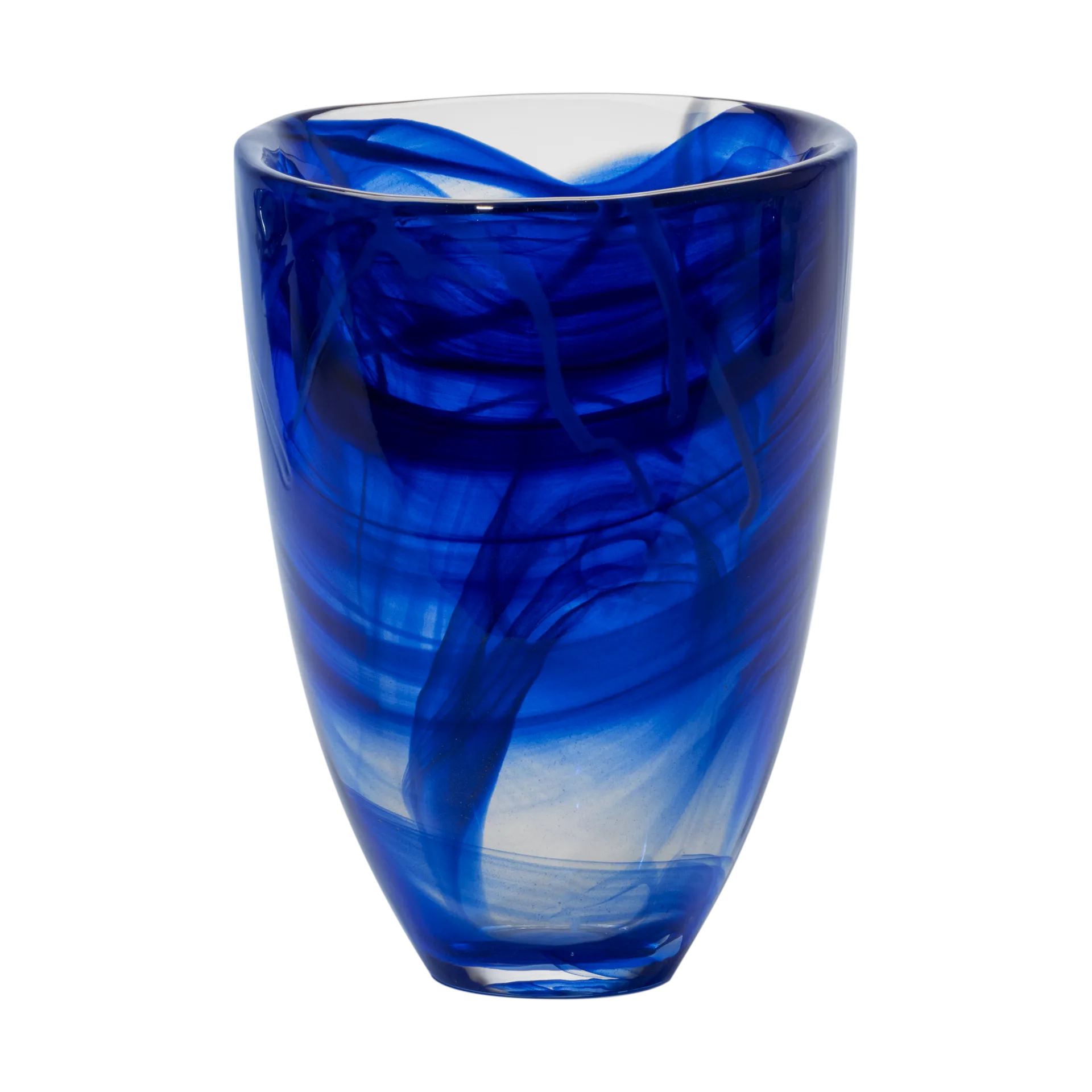 Kosta Boda Contrast vase 200 mm Blå-blå