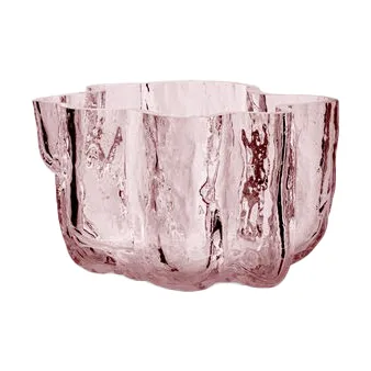 Kosta Boda Photophore Crackle 5,8 cm Rose