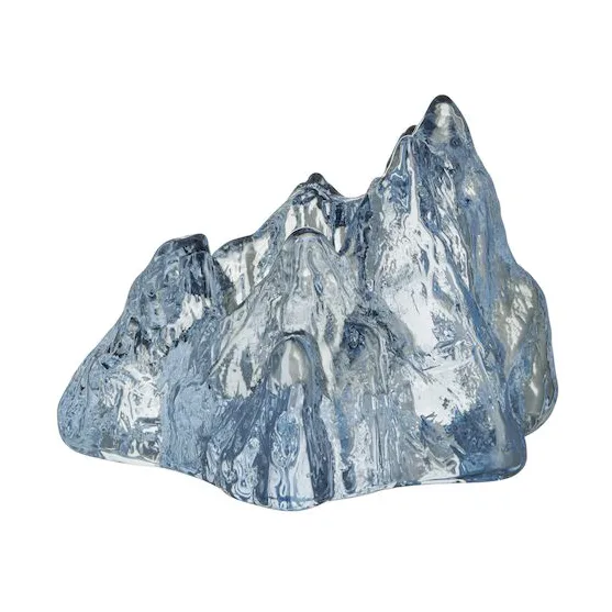 Kosta Boda The Rock fyrfadsstage 91 mm Ice blue