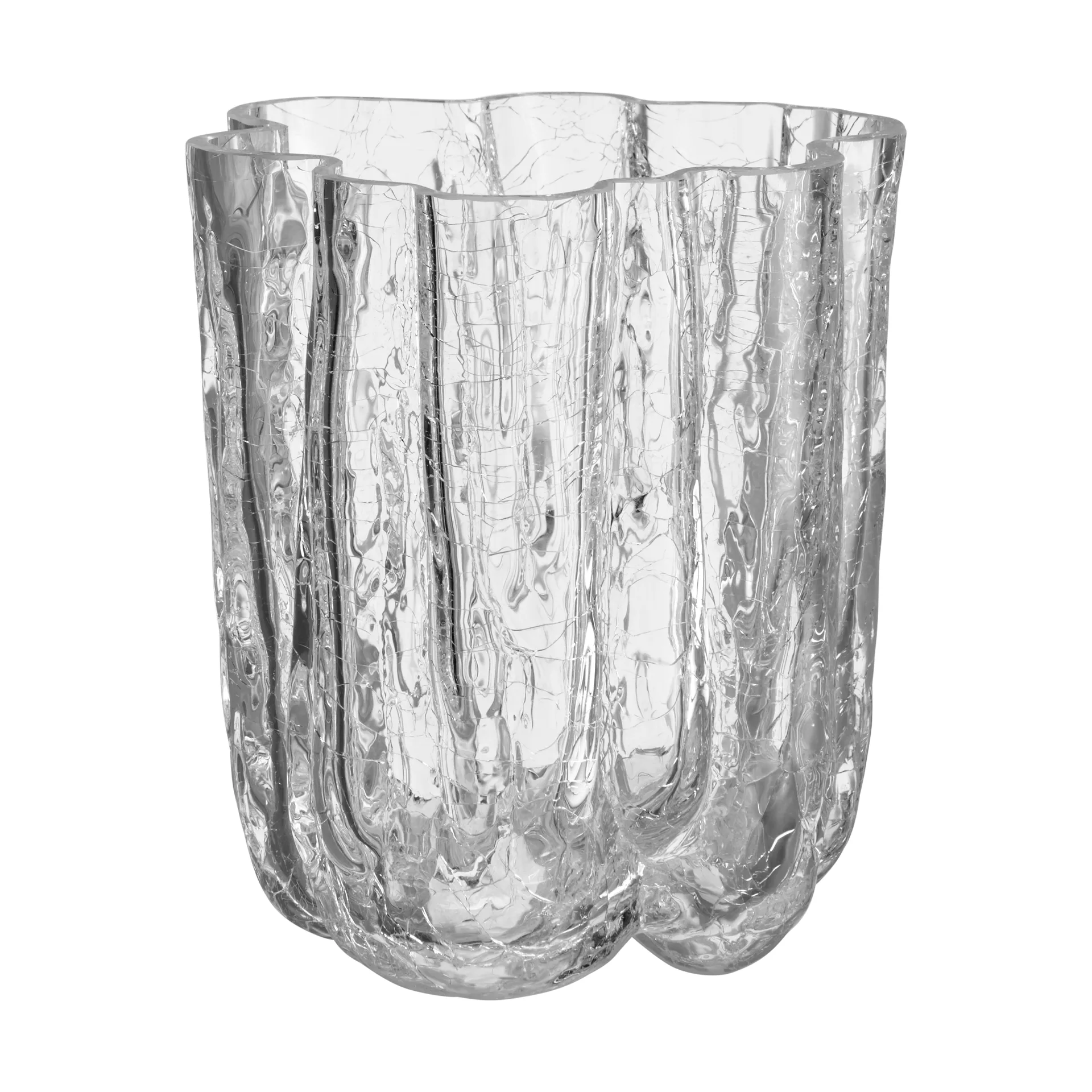 Kosta Boda Vase Crackle 12,1 cm Transparent