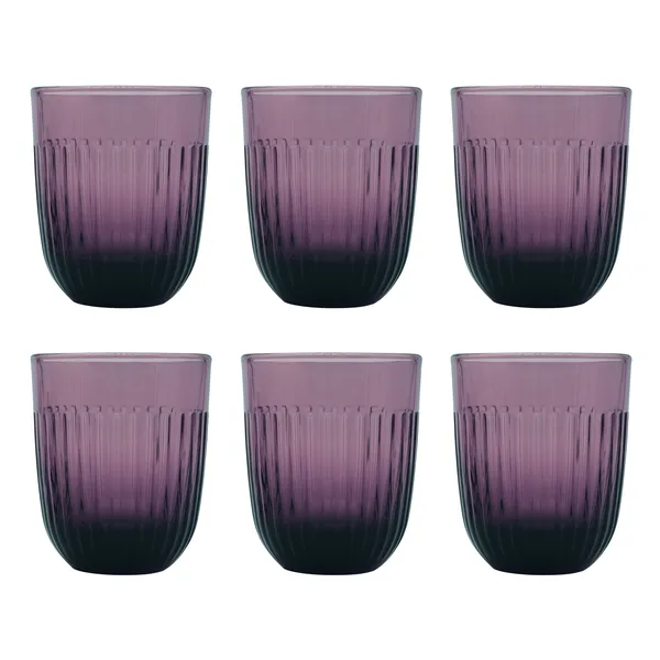 Ouessant vattenglas 29 cl 6-pack, Aubergine