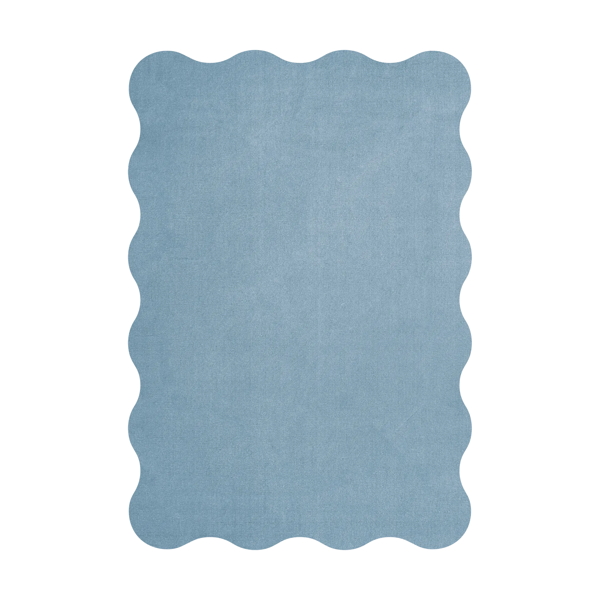 Layered Tapis en laine Scallop cm Soft blue