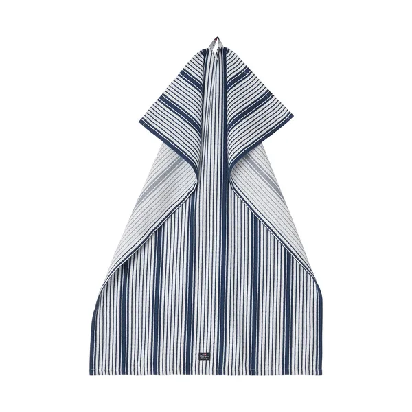 Striped org cotton kökshandduk 50x70 cm