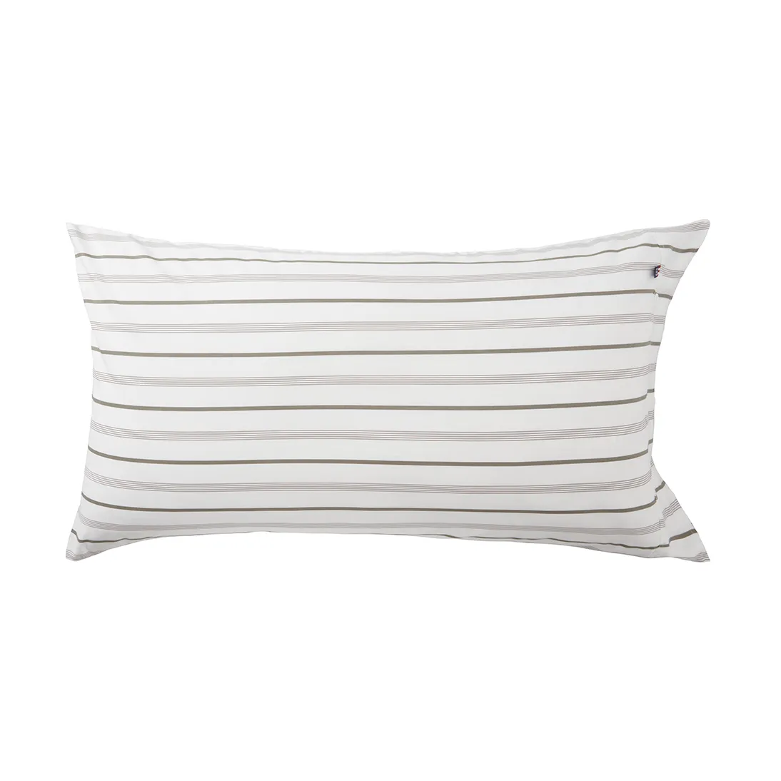 Lexington Taie d'oreiller Striped Cotton Poplin cm White