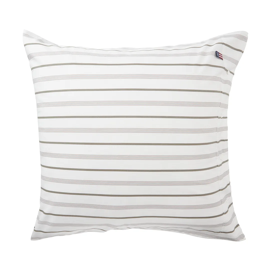 Lexington Taie d'oreiller Striped Cotton Poplin cm White — vue 3