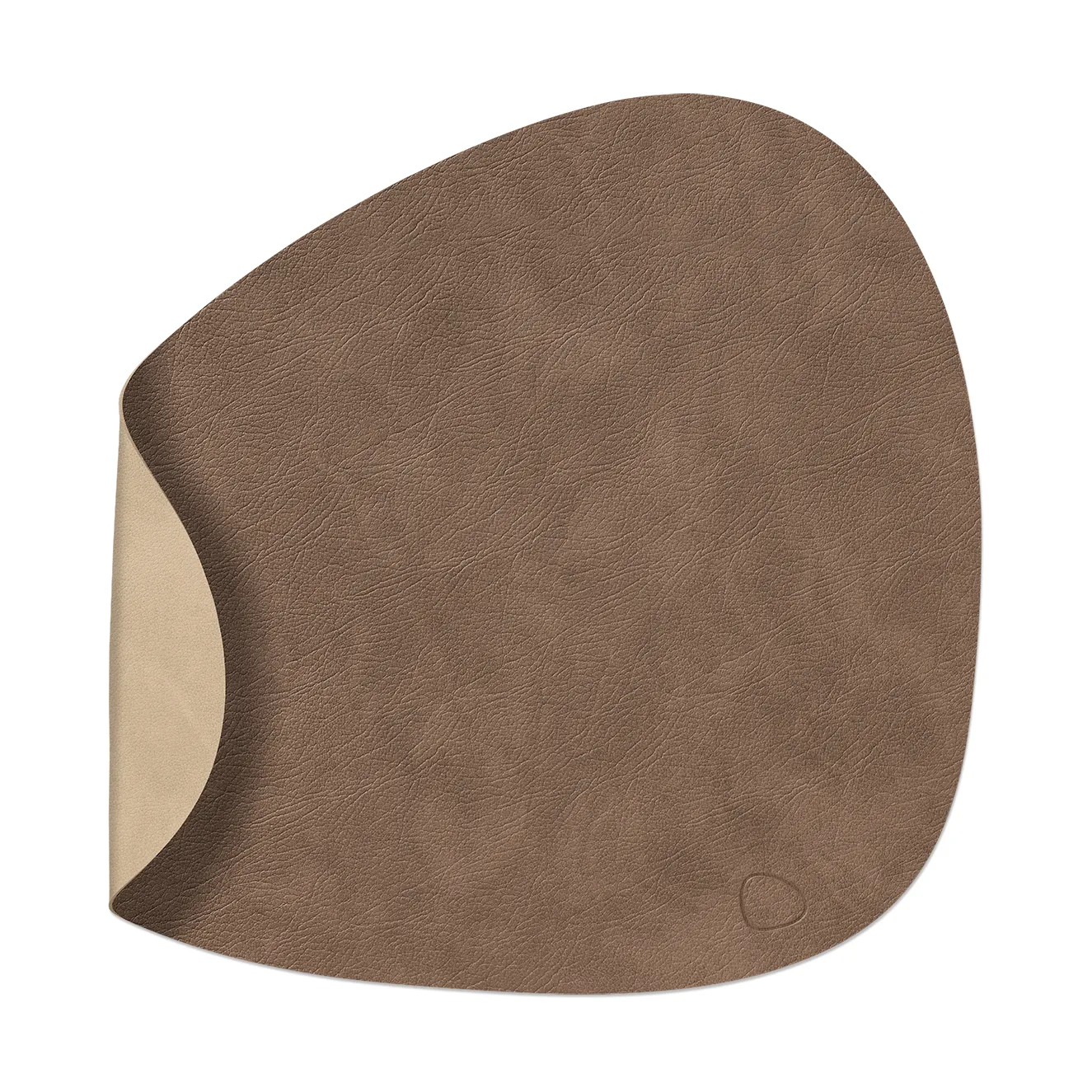 LIND DNA Cloud-Nupo vendbar dækkeserviet, curve L 1 stk. Brown/Sand