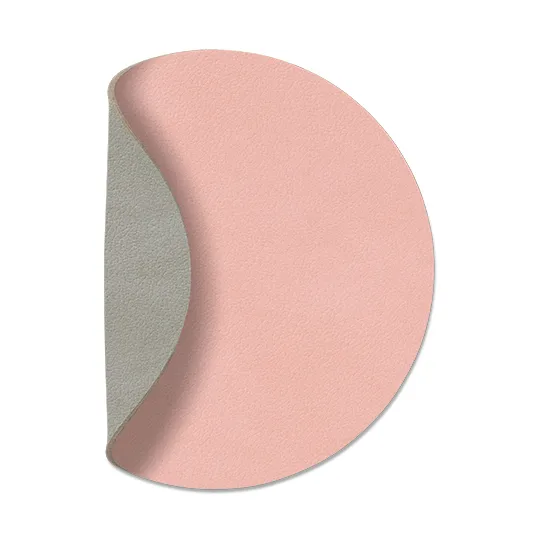 LIND DNA Dessous de verre Cloud recto-verso circle 1 pièce rose-gris clair
