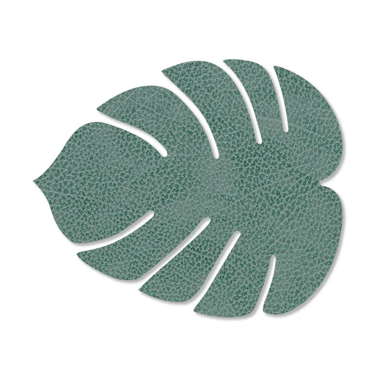 LIND DNA Dessous de verre Monstera Leaf Hippo Vert pastel