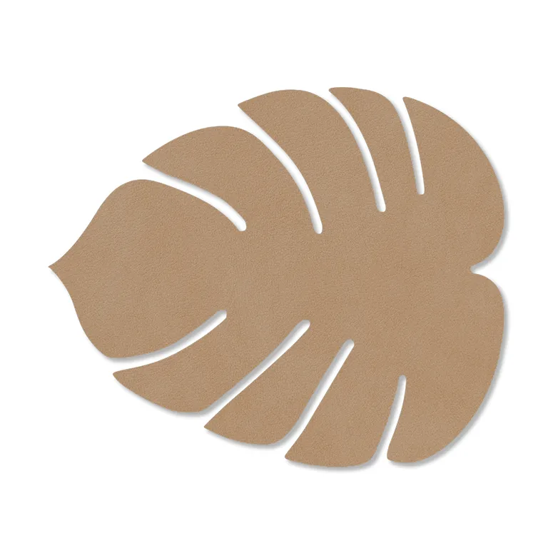 LIND DNA Dessous de verre Monstera Leaf Nupo Nougat