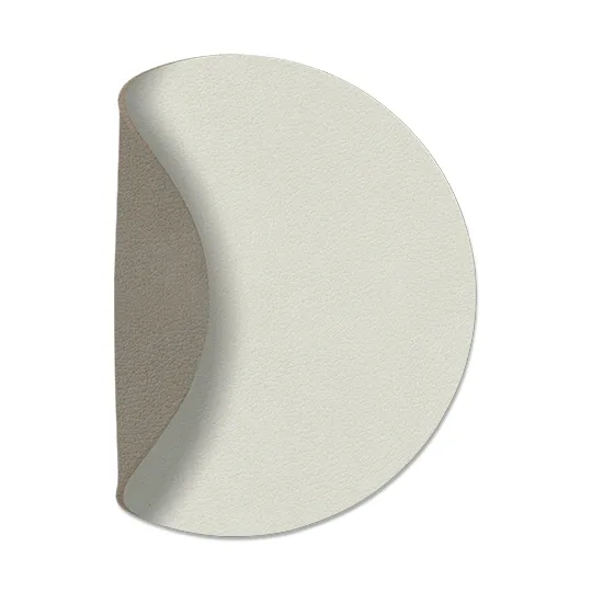 LIND DNA Dessous de verre Nupo circle réversible 1 pièce Linen-Flint Grey