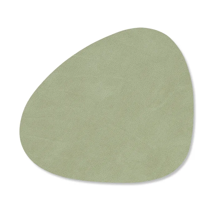 LIND DNA Dessous de verre Nupo curve Vert olive
