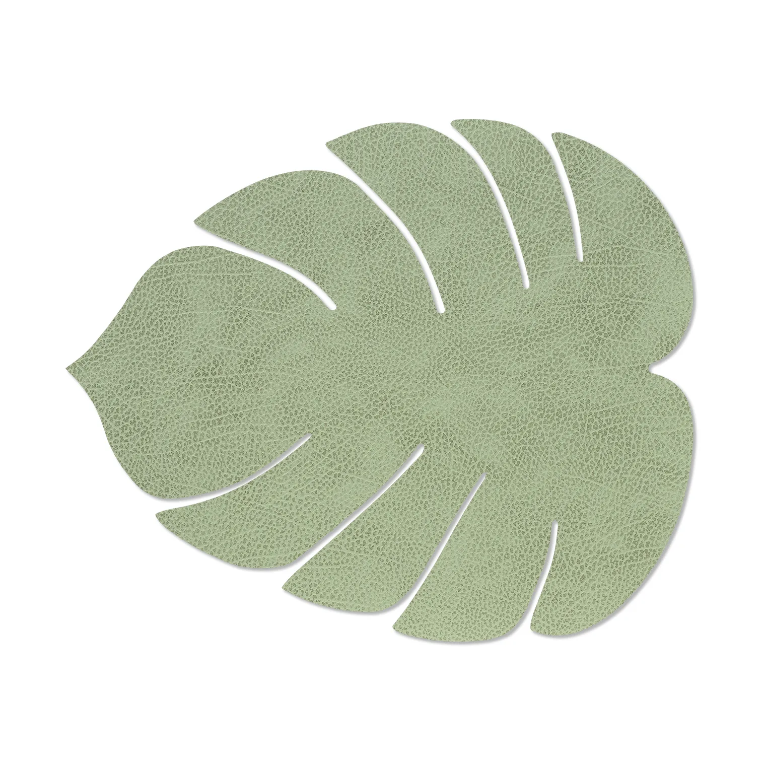 LIND DNA Monstera Leaf Hippo dækkeserviet L Olive green billede
