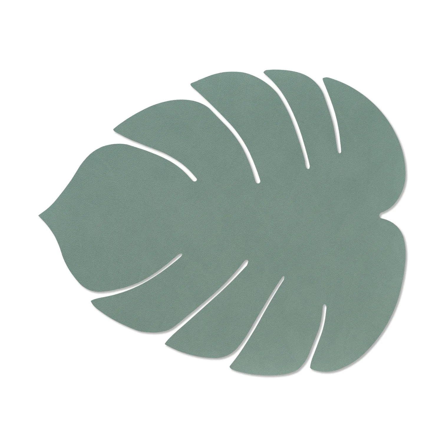 LIND DNA Monstera Leaf Nupo dækkeserviet L Pastel green