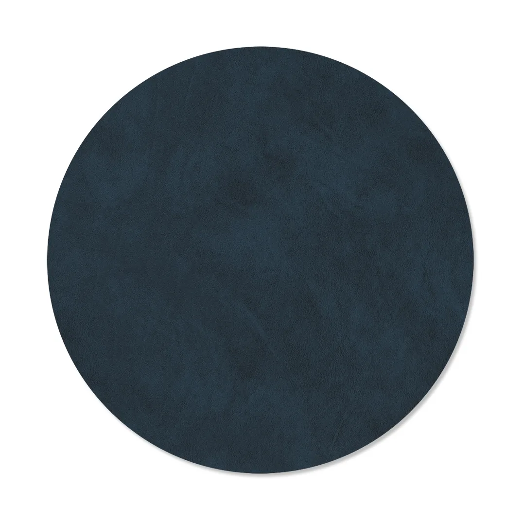 LIND DNA Nupo dækkeserviet circle M Midnight blue