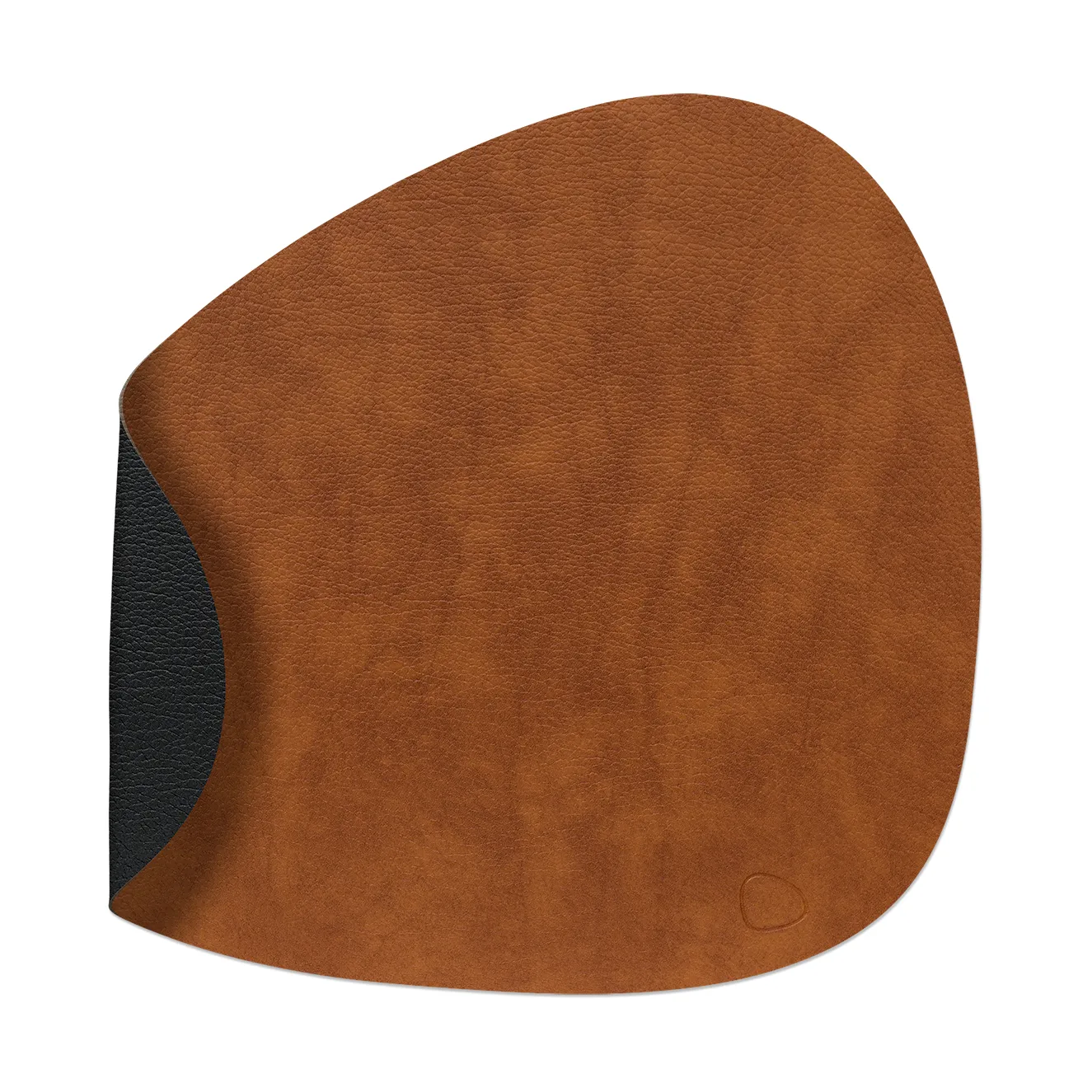 LIND DNA Set de Table Bull réversible curve L 1 pièce Cognac-black