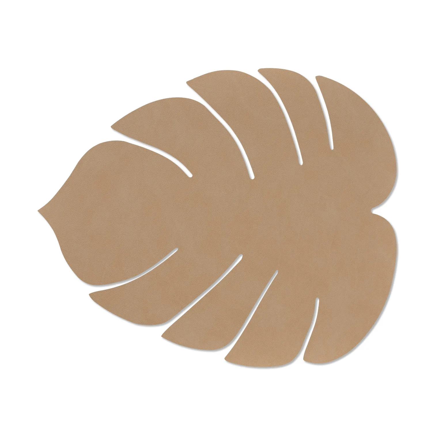 LIND DNA Set de table Monstera Leaf Nupo L Nougat