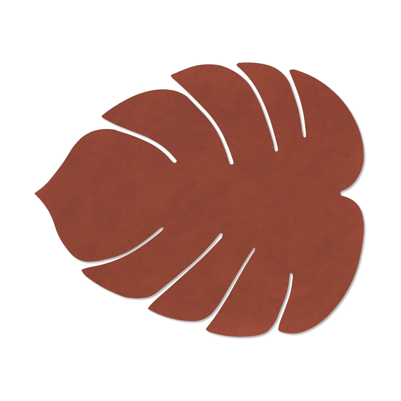 LIND DNA Set de table Monstera Leaf Nupo L Sienna