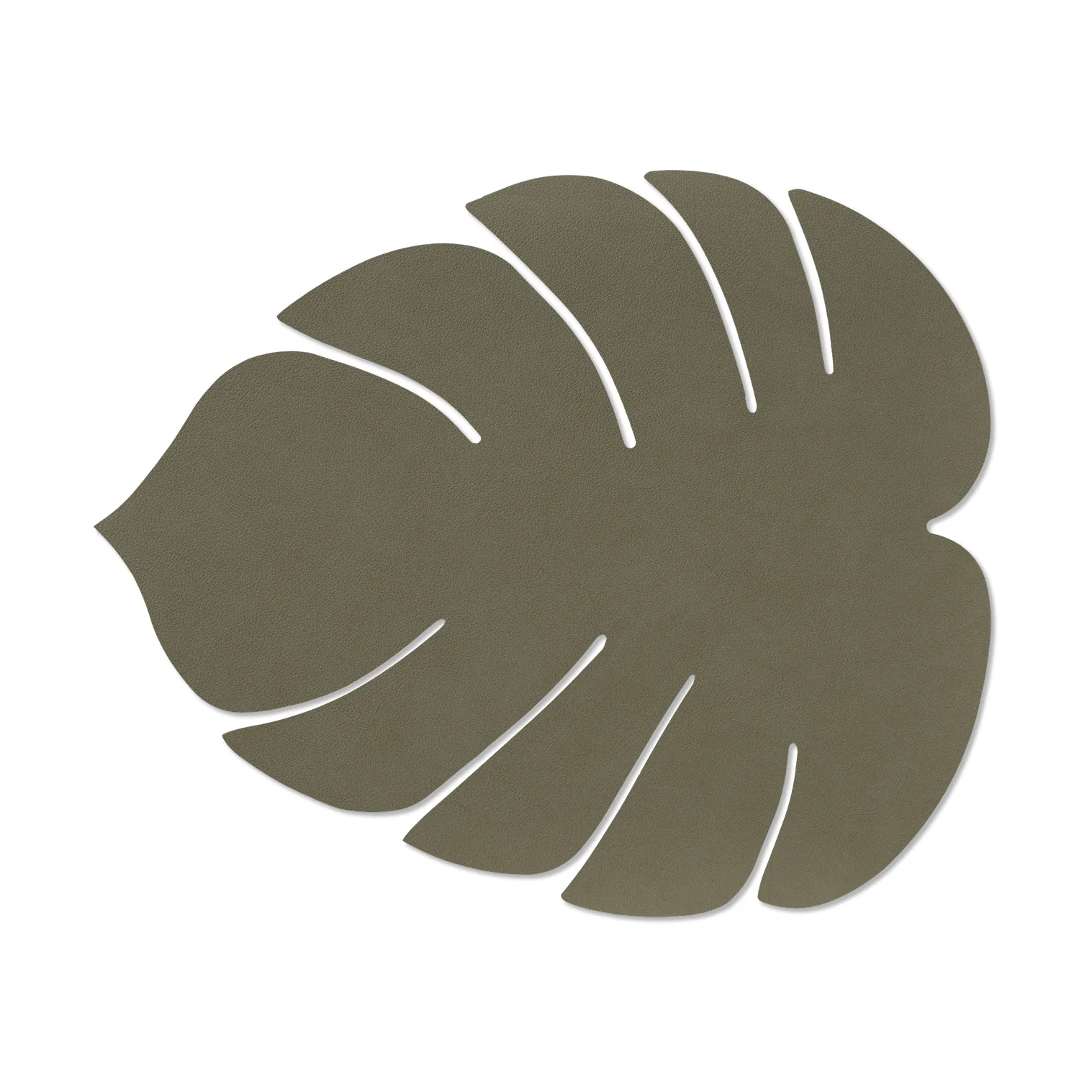 LIND DNA Set de table Monstera Leaf Nupo L Vert armée