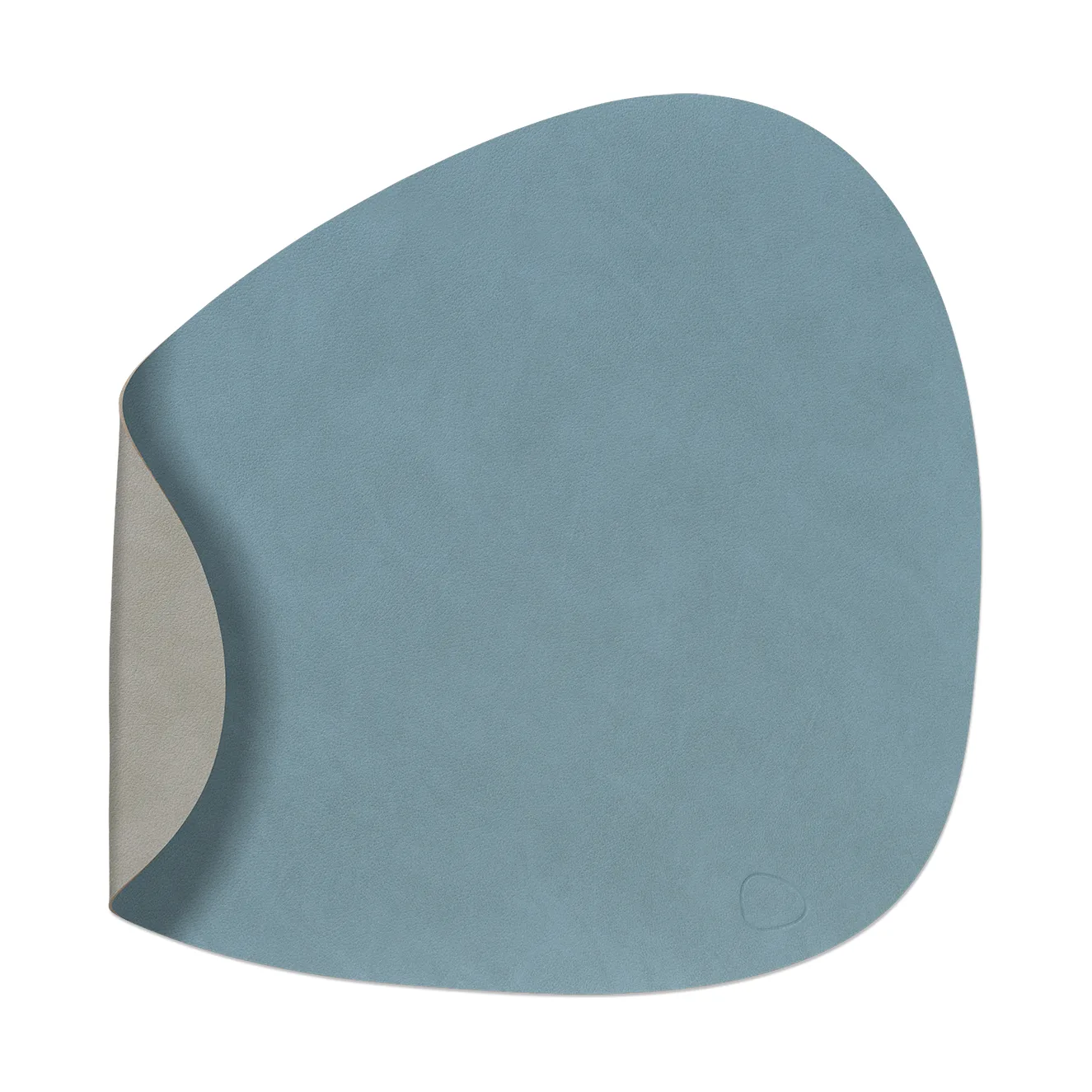 LIND DNA Set de table Nupo curve réversible L 1 pièce bleu clair-gris clair