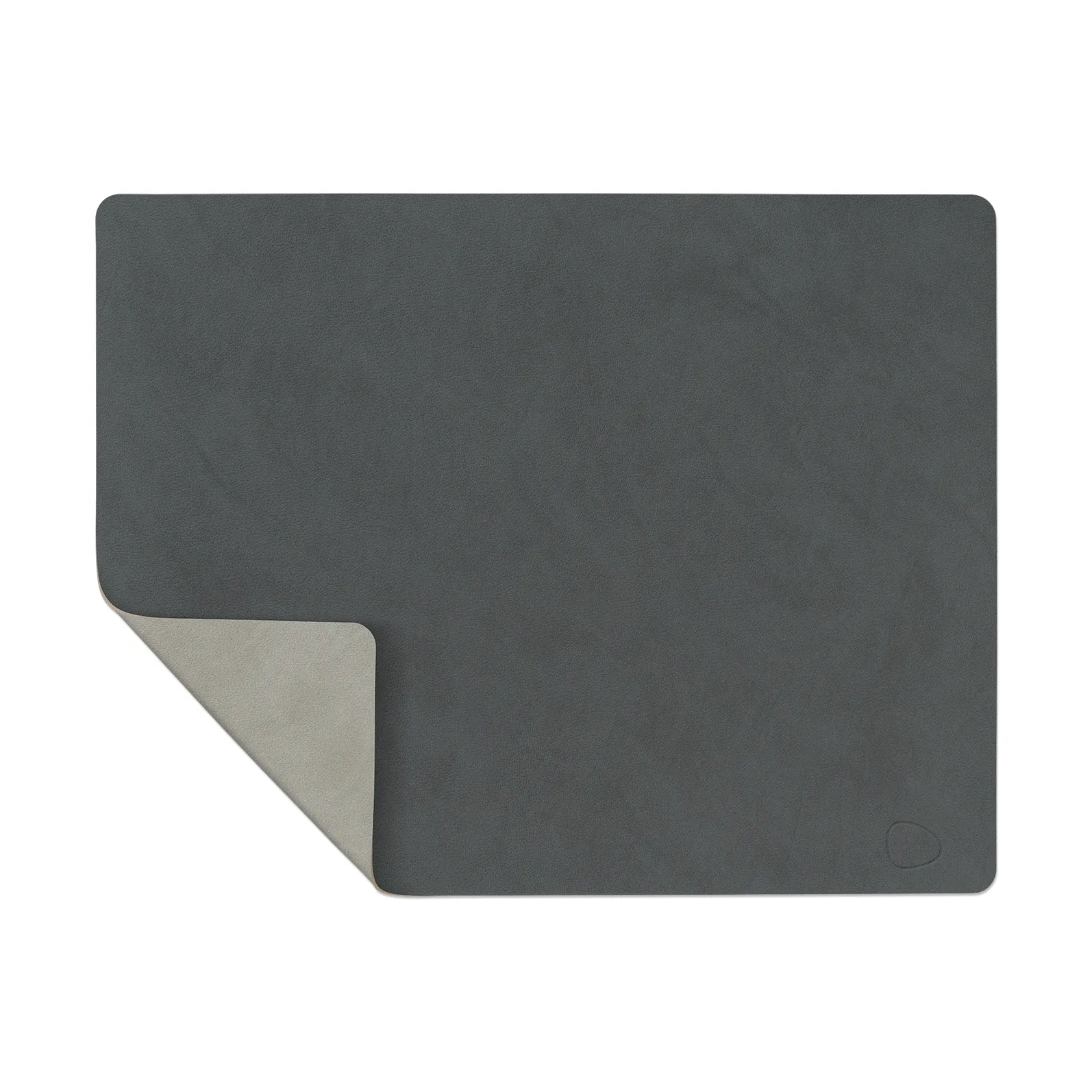 LIND DNA Set de table Nupo réversible square L 1 pièce Gris Anthracite -gris clair