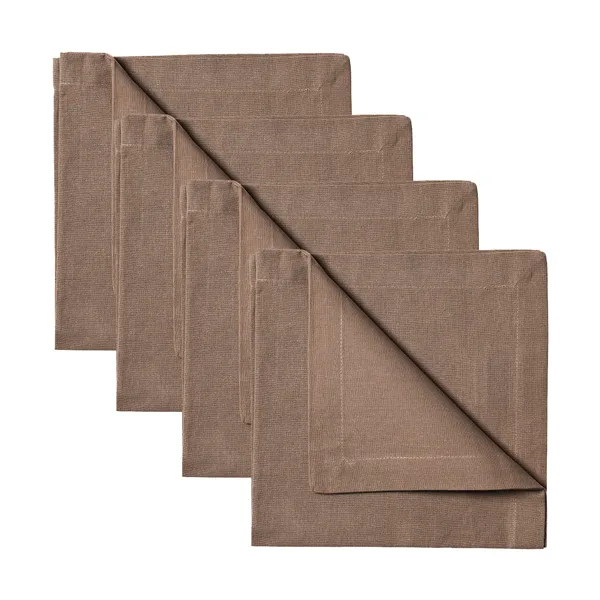 Robert servett 4-pack, Mörk mullvadsbrun