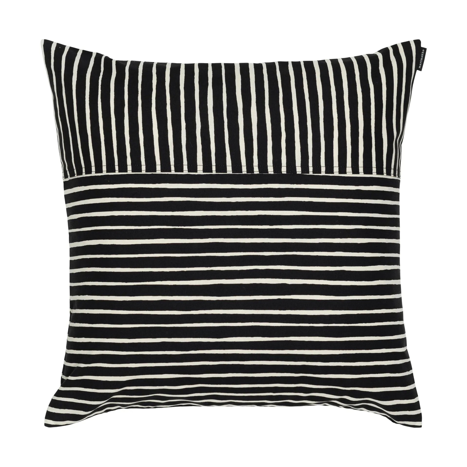 Marimekko Housse de coussin Piccolo cm Black-cotton