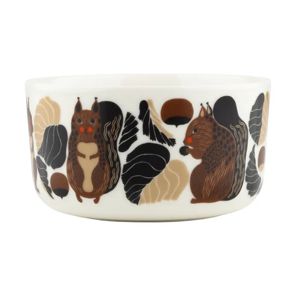 Kurre skål 5 dl, White-brown