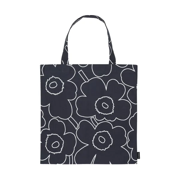 Pieni Piirto Unikko väska 44x43 cm, Black