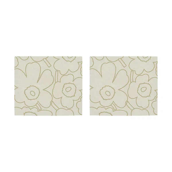 Piirto Unikko bordstablett 35x40 cm 2-pack, Linen