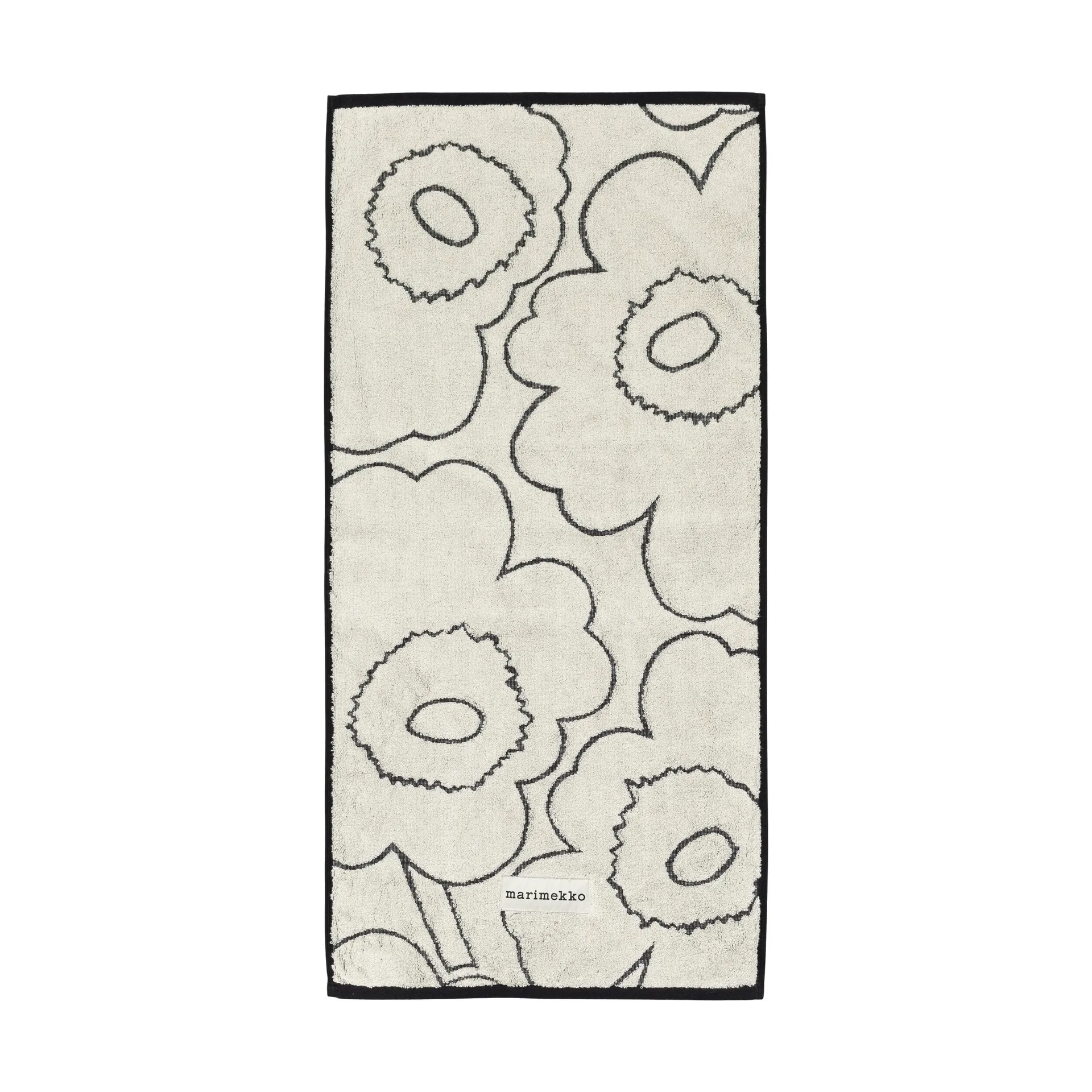Marimekko Serviette Piirto Unikko cm Ivory-black