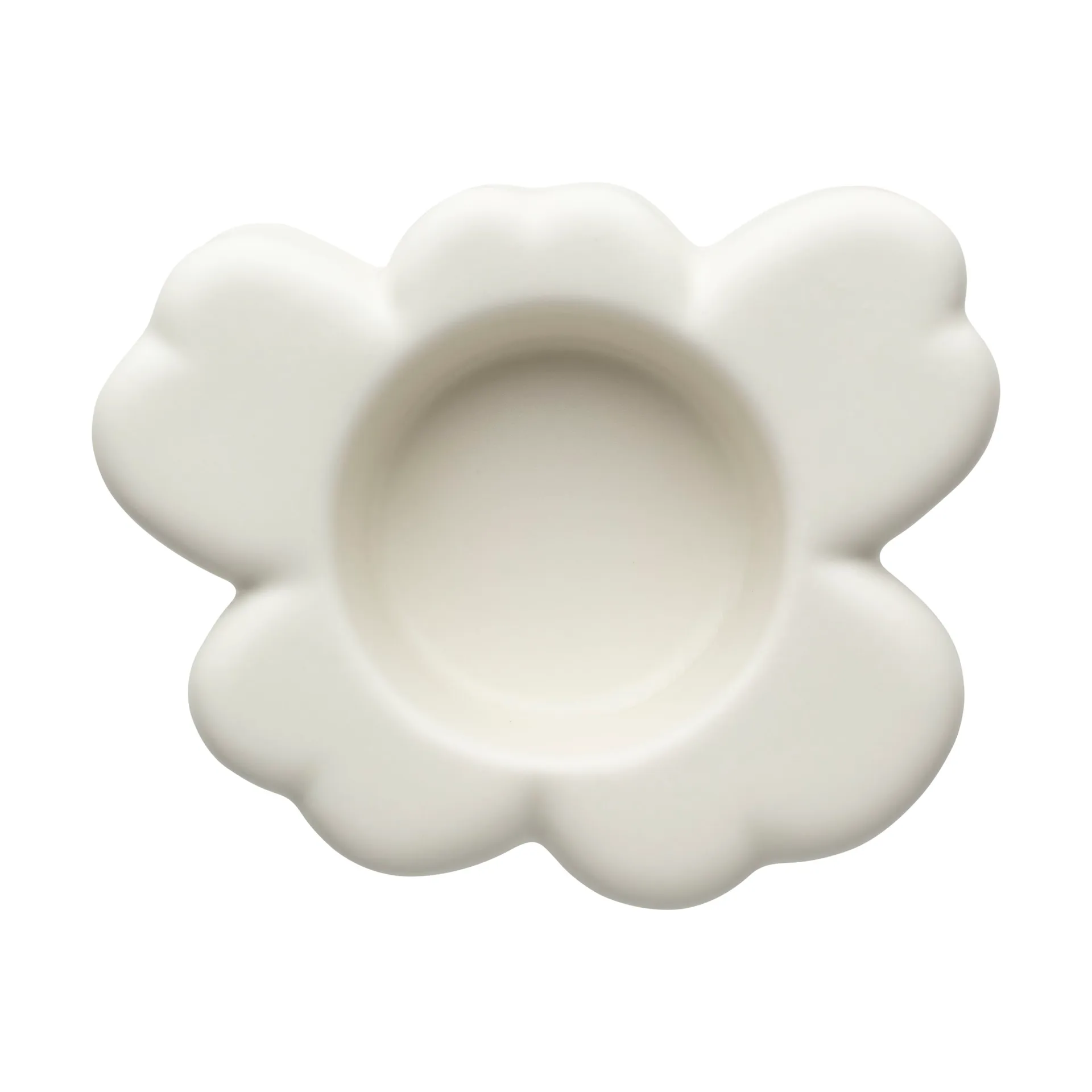 Marimekko Unikko fyrfadsstage 3x10 cm Matte white billede