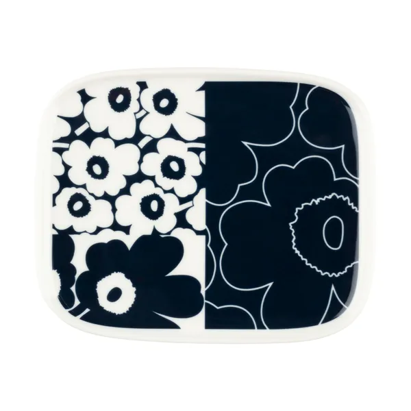 Unikko kollaasi fat 12x15 cm, White