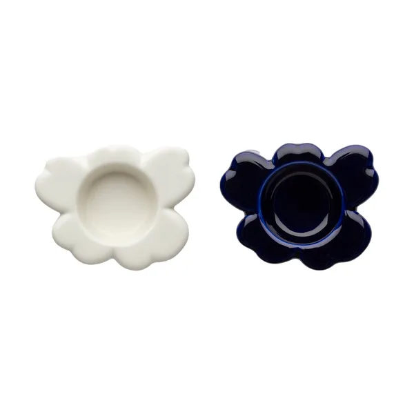 Unikko ljuslykta 3x10 cm 2 delar, Cobalt