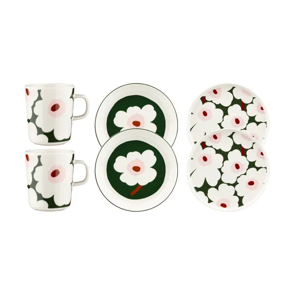 Unikko middagsset 6 delar