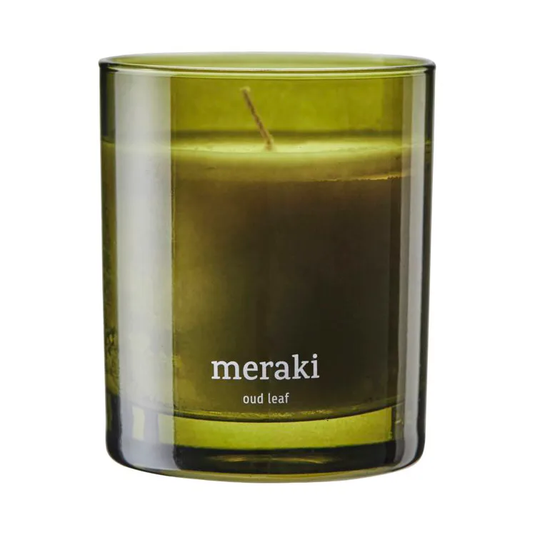 Meraki Bougie parfumée Meraki, 35 heures Feuille d'Oud