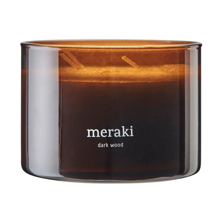 Meraki Bougie parfumée Meraki, 60 heures Bois foncé